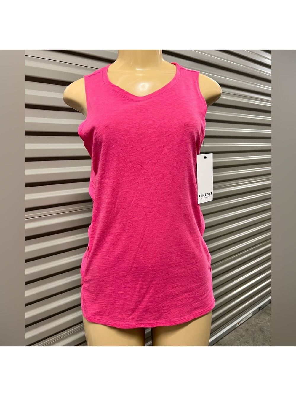 NWT $39 Kinesis Pink Flamees Tank Top